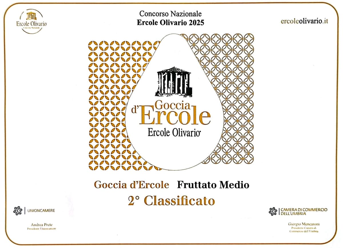 Ercole Olivario 2025, Goccia d'Ercole medium fruity, 2nd place